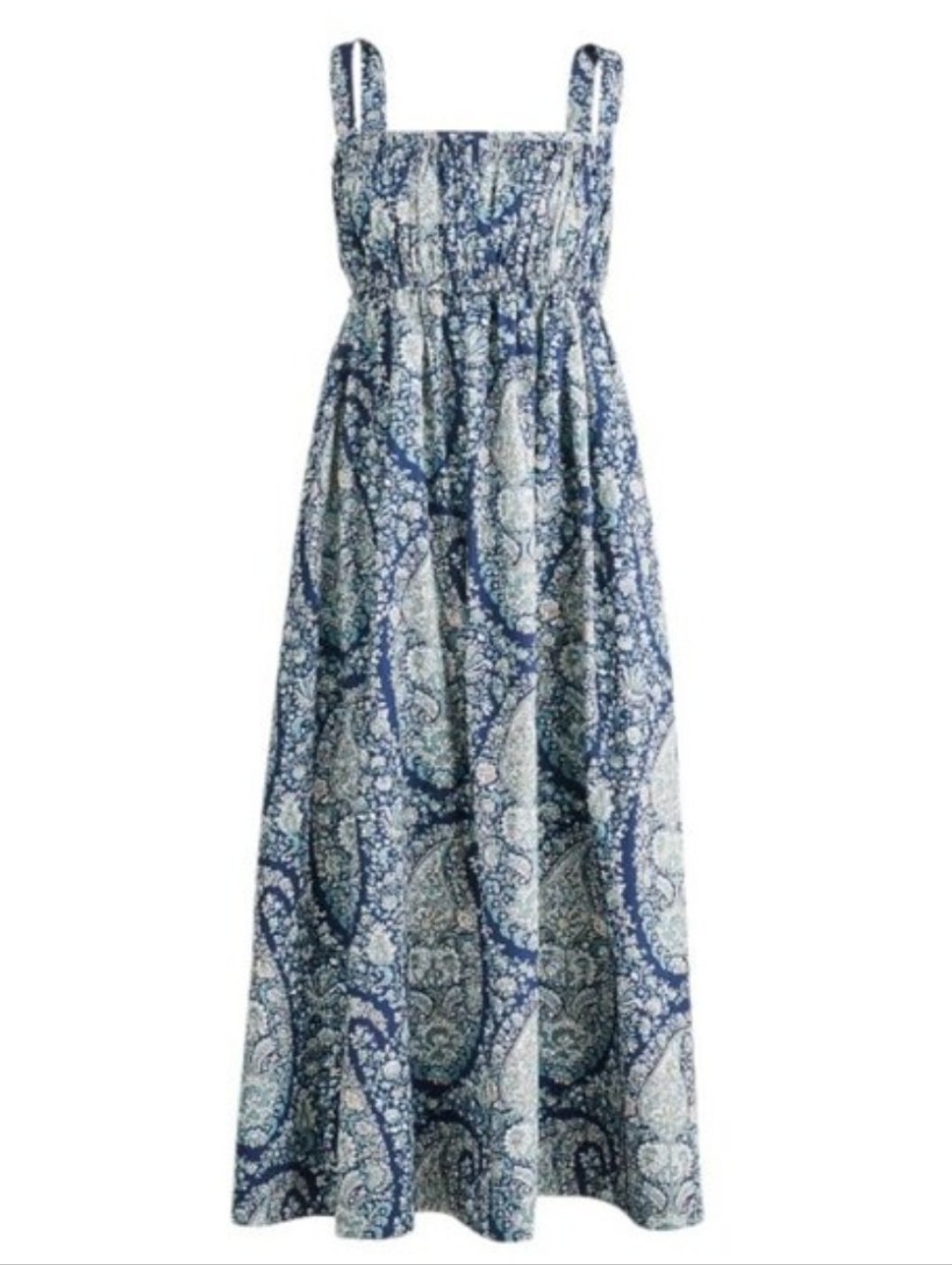 J. Crew Cotton Paisley Maxi Dress